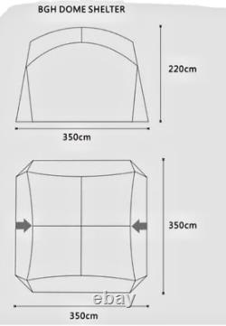 Berghaus 3.5m Dome event Shelter, Gazebo complete walls and doors set RRP £600