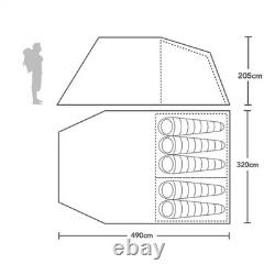 Berghaus Adhara 500 5 person Nightfall Tent with 2 Darkened Bedrooms RRP £600