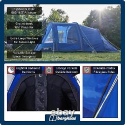 Berghaus Adhara 500 Nightfall Tent with Darkened Bedrooms & Sewn in Groundsheet