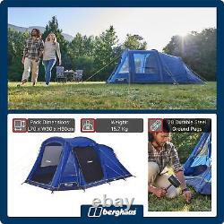 Berghaus Adhara 500 Nightfall Tent with Darkened Bedrooms & Sewn in Groundsheet