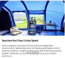 Berghaus Air 400XL Nightfall Tent with Darkened Bedrooms and Built-in Porch Area