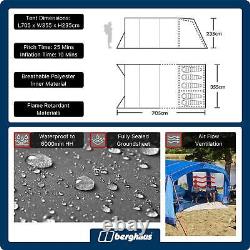 Berghaus Freedom 5 Man Nightfall Family Air Camping Tent with Darkened Bedrooms