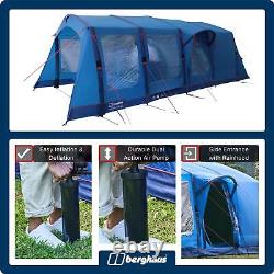 Berghaus Freedom 5 Man Nightfall Family Air Camping Tent with Darkened Bedrooms