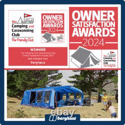 Berghaus Freedom 7 Man Nightfall Family Air Camping Tent with Darkened Bedrooms