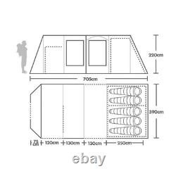 Berghaus Telstar 5 Nightfall Air Beam Tent with Darkened Bedroom Technology