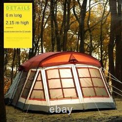 Big 6 Person Tent Six 12 Man People Large Family Car Camping Cabin Waterproof