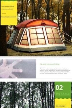 Big 6 Person Tent Six 12 Man People Large Family Car Camping Cabin Waterproof