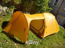 Big Agnes Slater UL 3+ Tent with footprint, 3 person, large porch lightly used