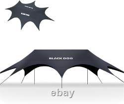 Blackdog 26? /60? Octagonal Camping Canopy Tent, Titanium Black Glue UPF21000 UV