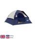 Blue 3 Person Dome Tent Waterproof 4 Season Fiberglass Camping Hiking Fishing