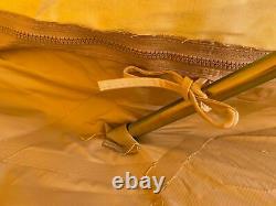 Brand New 4m 360 Mesh Wall Cotton Canvas Bell Tent Zipped In Groundsheet