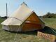 Brand New 4m Cotton Fire Proof Canvas Bell Tent With Stove Hole/flap (zig)