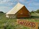 Brand New 5m Cotton Canvas Bell Tent Zipped In Groundsheet (zig)