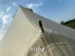 Brand New 5m Double Door Cotton Canvas Bell Tent Zipped In Groundsheet (ZIG)