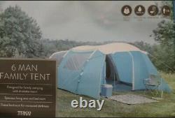 Brand New 6 Man Family Tent Blue Tesco