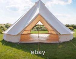 Brand New 6m Double Door Cotton Canvas Bell Tent Zipped In Groundsheet (ZIG)