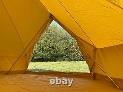 Brand New 6m Double Door Cotton Canvas Bell Tent Zipped In Groundsheet (ZIG)