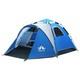 British Camping Essential 3-4 Berth Porch Tent With Ventilated Blackout Bedroom