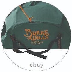 Burke & Wills Single Swag Canvas 1 Man Tent Ironbark King Single Green