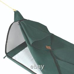 Burke & Wills Single Swag Canvas 1 Man Tent Ironbark King Single Green