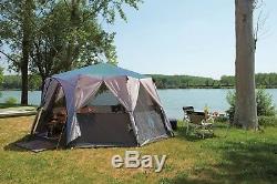 COLEMAN CORTES OCTAGON 8 PERSON FAMILY TENT BLUE glamping luxury camping large