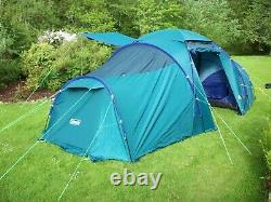 COLEMAN'Trispace' 8 person LARGE FAMILY TENT, great condition, FREE UK POSTAGE