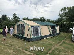 Cabannon Jupiter Large Trailer Tent With Bike Rack And Roof Top Bag