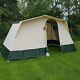Cabanon Elzas, Cream & Green, 4 Person Classic Frame Tent 4.2 Metre By 2.5 Metre