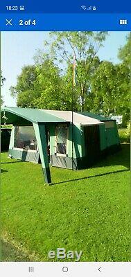 Cabanon Mistral De-Luxe Trailer Tent Large Awning Sun Canopy & Kitchen 4-8 Berth
