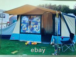 Cabanon steel frame tent with extra sleeping annex