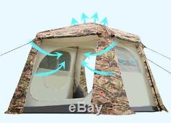Camouflage Army Military Hunting Camping Family Large Big Tent 8 Person Survival