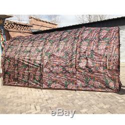 Camouflage Large Instant Tent Family 1 Room 2 Hall Outdoor Camping 8-10 Person
