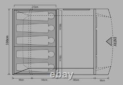 Camp Star 500 5 Birth Air Tent, with Air Pump, Only Used Twice