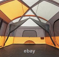 Camp Valley Core 12 Man Person Straight Wall Cabin Tent Camping Large Family