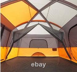 Camp Valley Core 12 Person Large Family Cabin Polyester Orange Tent New