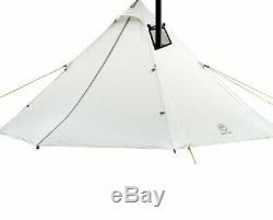 Camping 3-4 Person Ultralight Outdoor Teepee Pyramid Tent Backpacking Hiking