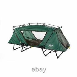Camping Cot Tent Folding Portable Outdoor Bed Oversize Rainfly Sleeping Bag Chai