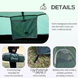 Camping Dome Tent 6-Person Portable Family Outdoor Hiking Backpacking Green