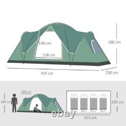 Camping Dome Tent 6-Person Portable Family Outdoor Hiking Backpacking Green