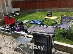 Camping Equipment Bundle Including Large 8 Man Tent, Beds Cooker Etc Extra