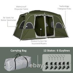 Camping Family Tent 8Person Backpacking Hiking Outdoor Shelter Portable 2Room