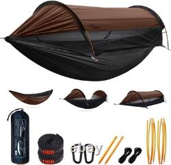 Camping Hammock Tent with Mosquito Net and Sunshade, 290 140CM Extra Large Spa