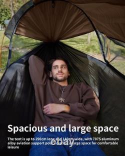 Camping Hammock Tent with Mosquito Net and Sunshade, 290 140CM Extra Large Spa