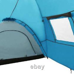 Camping Igloo Tent 650x240x190 cm 8 Person Blue