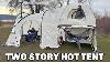 Camping In A Giant Two Story Hot Tent