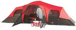 Camping Tent 10 Person Large Family Instant Cabin Outdoor Shelter Hiking 3 Rooms