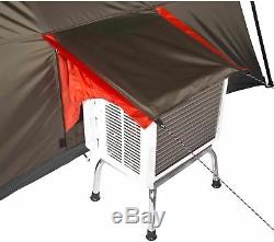 Camping Tent 12 Person Brown Red 3 Rooms 16'x16' Large Instant Family Cabin