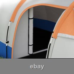 Camping Tent, 2-3 Man Large Tunnel Tent with Bedroom and Living Area with Bag
