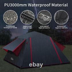 Camping Tent, 3 Man Pop Up Tent Extra Large Waterproof Automatic Dome Tent with