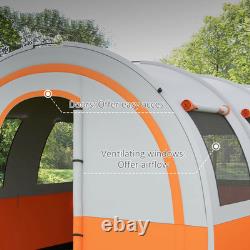 Camping Tent 3000mm Waterproof Family 5 6 Man Cream Orange